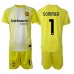 Inter Milan Yann Sommer #1 Keeper Bortedraktsett Barn 2025-26 Korte ermer (+ Korte bukser)